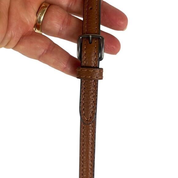 Coach Saddie All Stud Grommets Pouch small crossbody brown suede - Picture 12 of 16